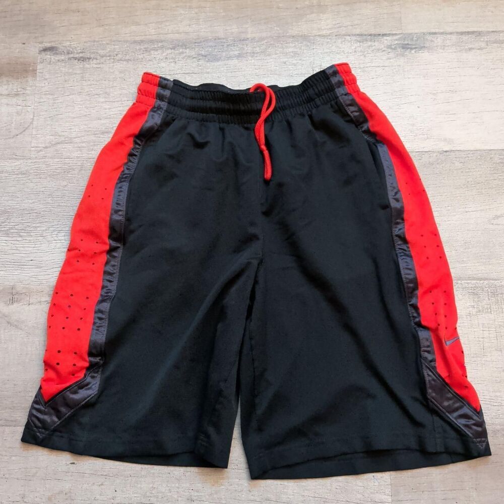 Nike Men's Black and Red Shorts